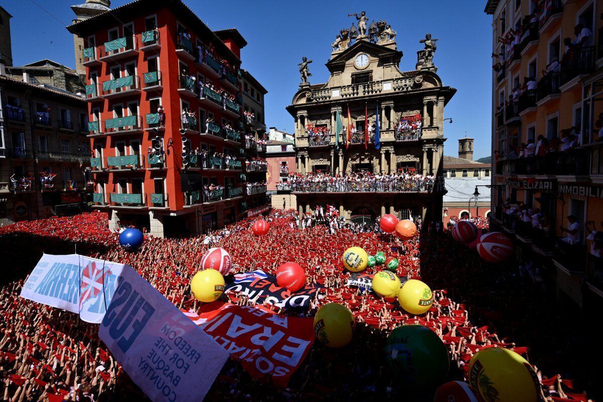 Eröffnung von San-Fermin-Fest in Pamplona