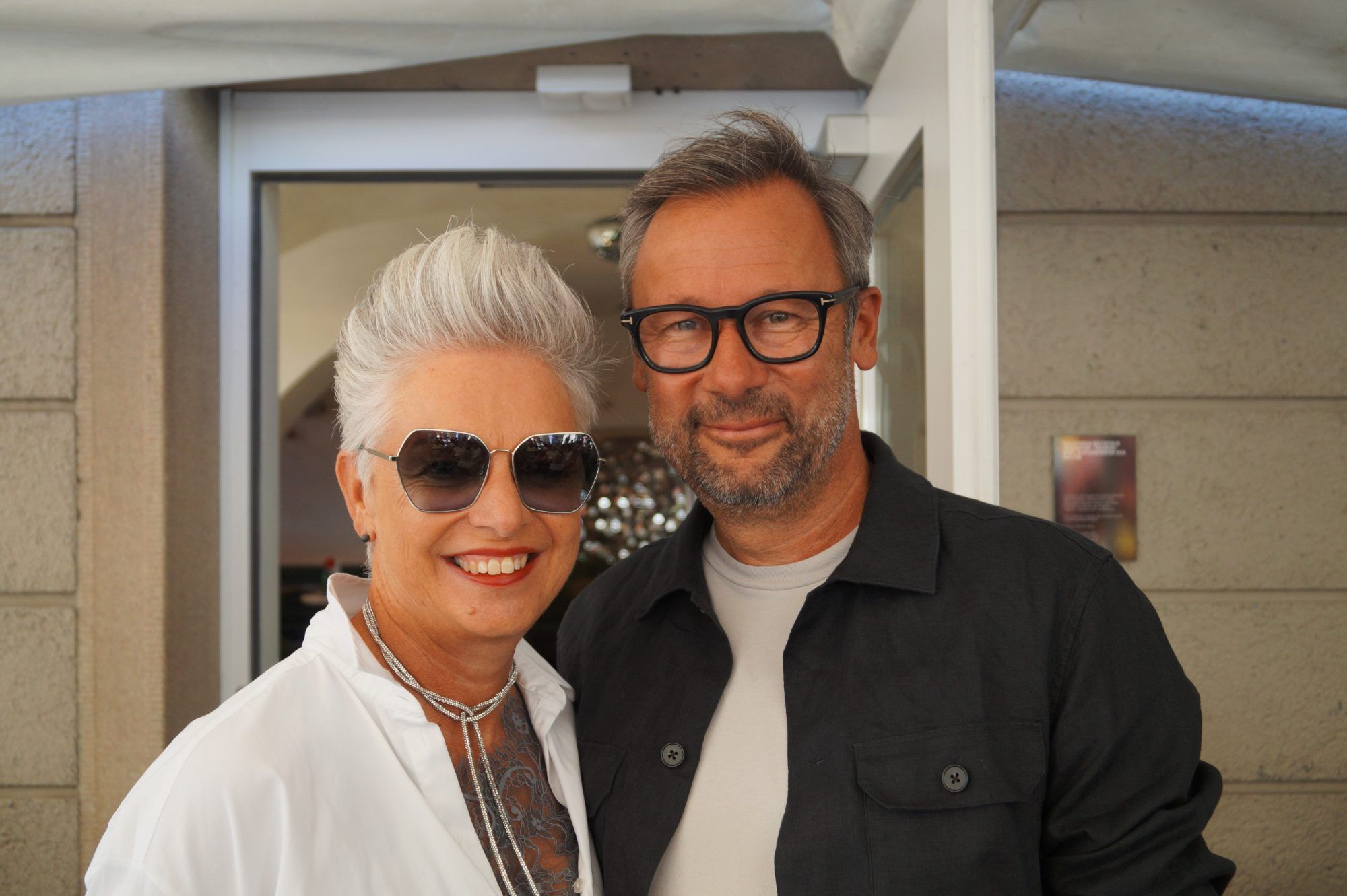 Wirtschaftsstadtrat Robert Vögel kam mit Elke