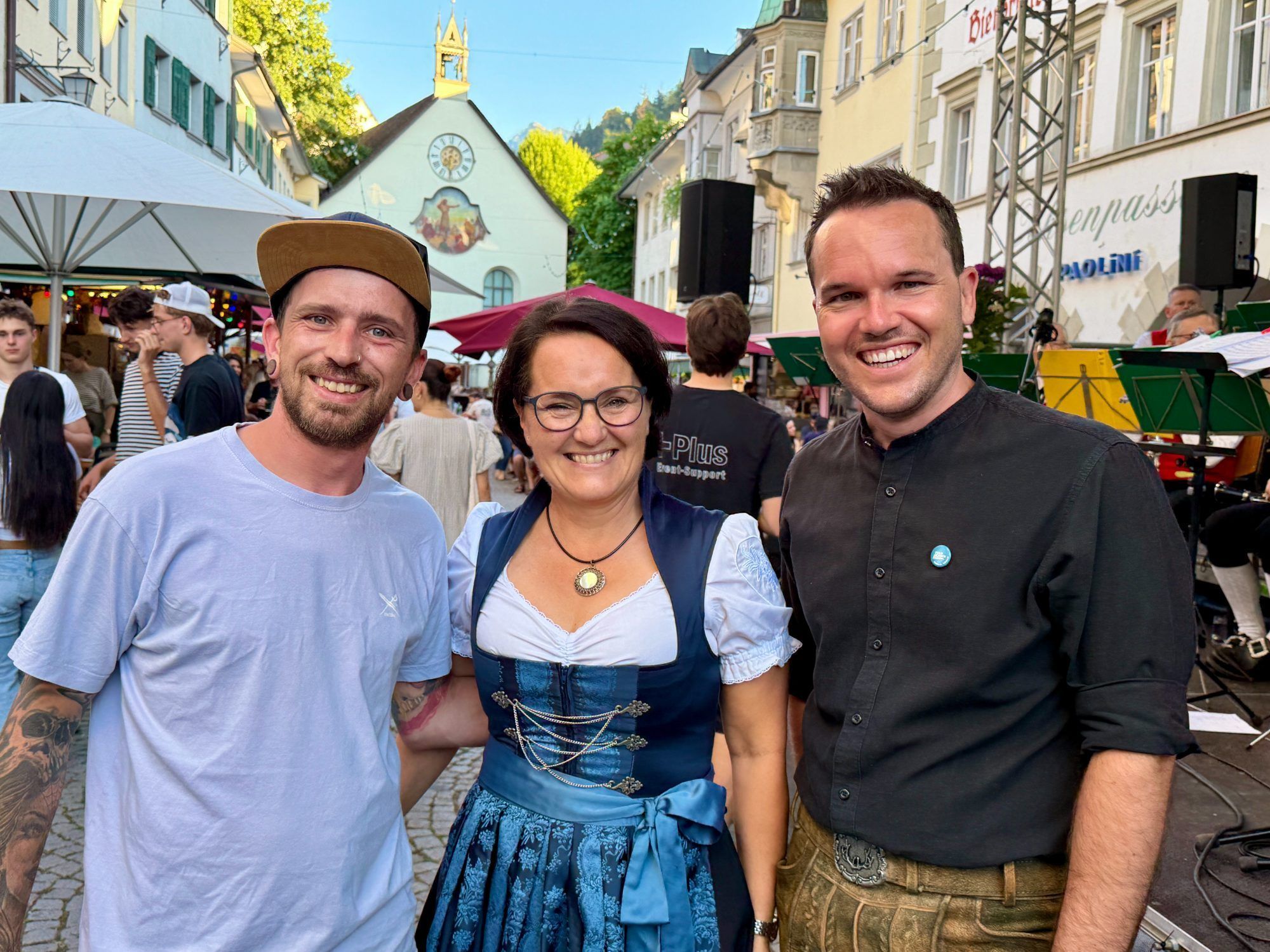 Christian Kraier, Christiane Enzenhofer und Lukas Debortoli