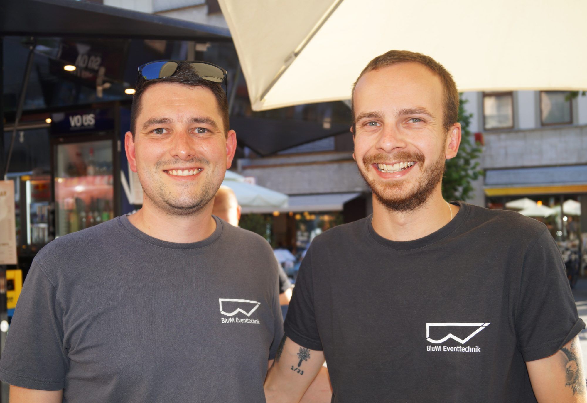 Patrick Winder und Lukas Ritsch waren die wichtigen Männer der Eventtechnik