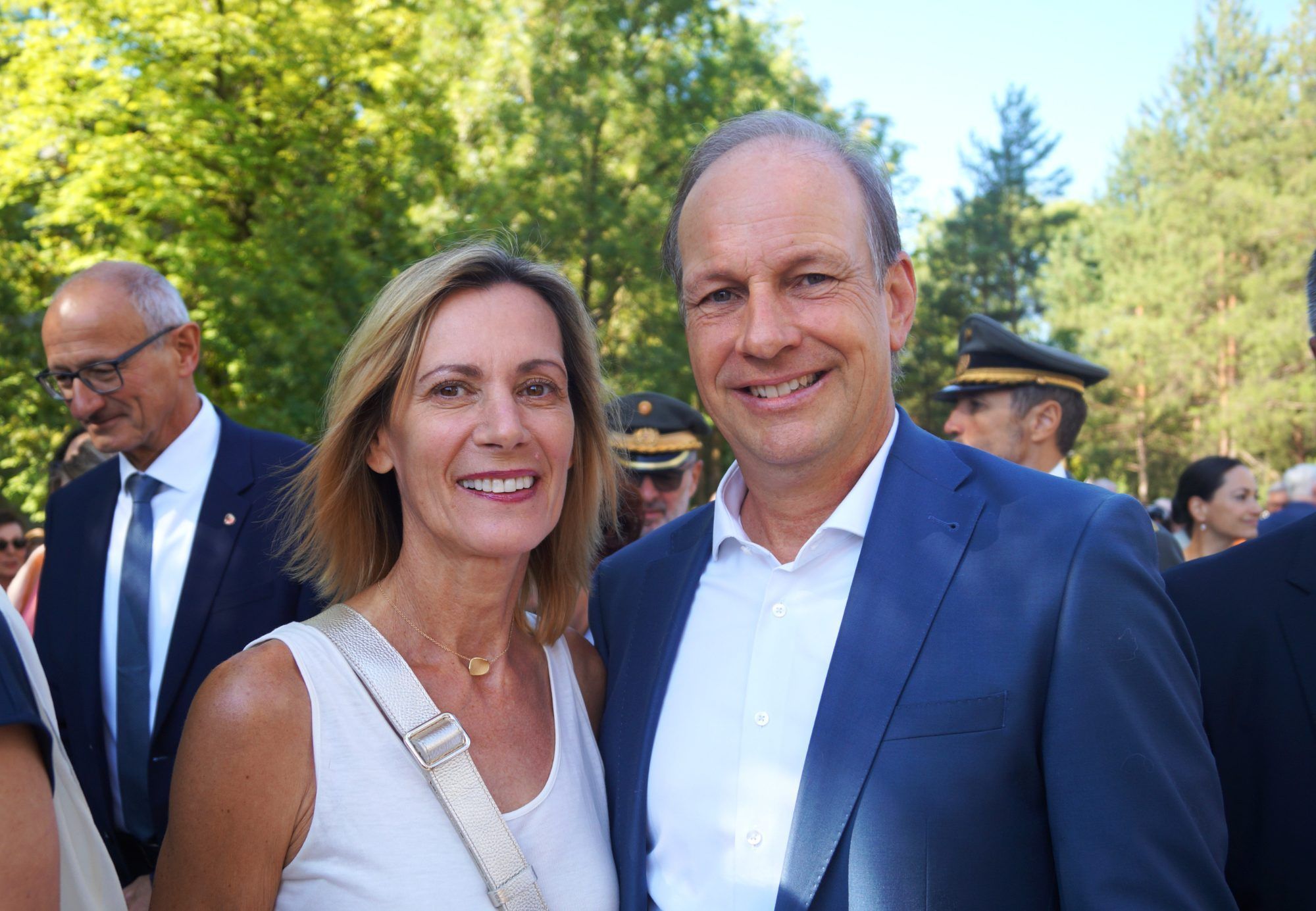 Der hohenemser Bürgermeister Dieter Egger mit Gertraud