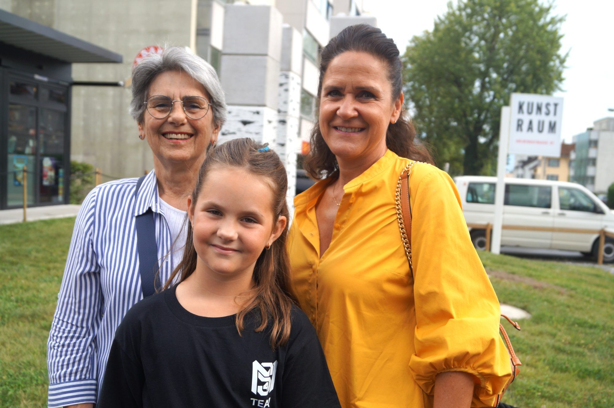 Silvia und Marie Schramm kamen mit Petra Gunz