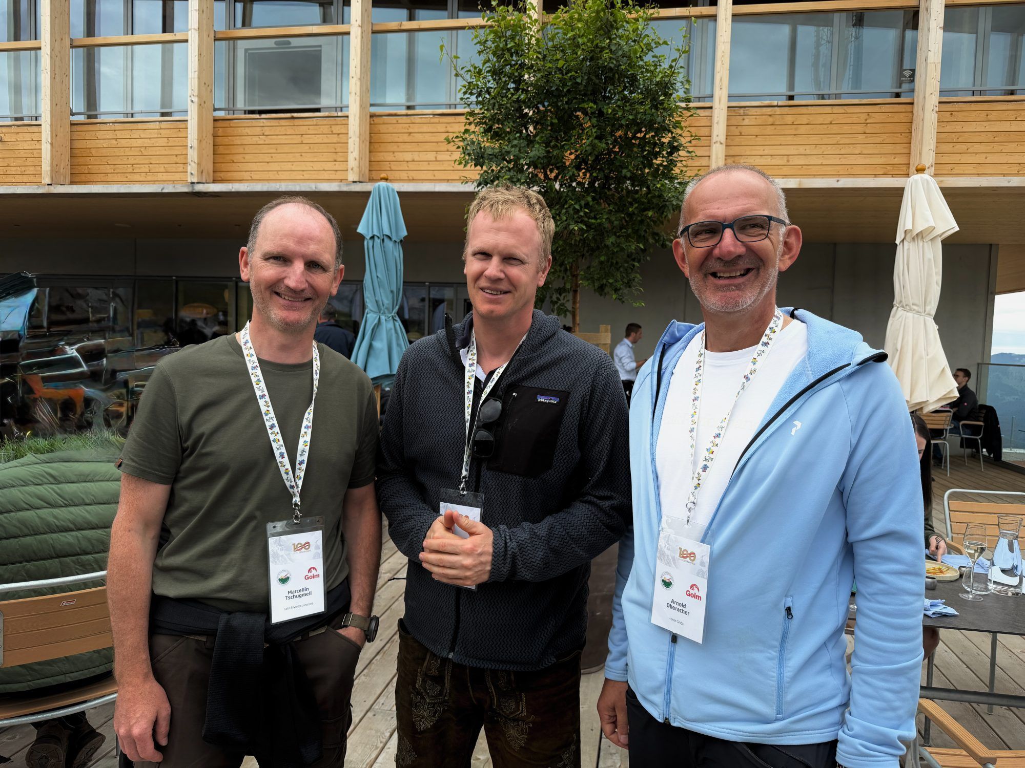 Marcellinn Tschugmell, Markus Redl und Arnold Oberacher