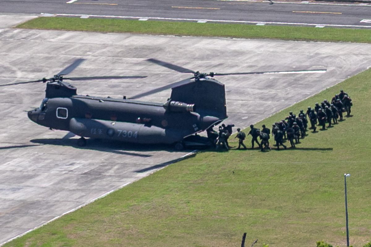 Start des großen jährlichen Militärmanövers in Taiwan