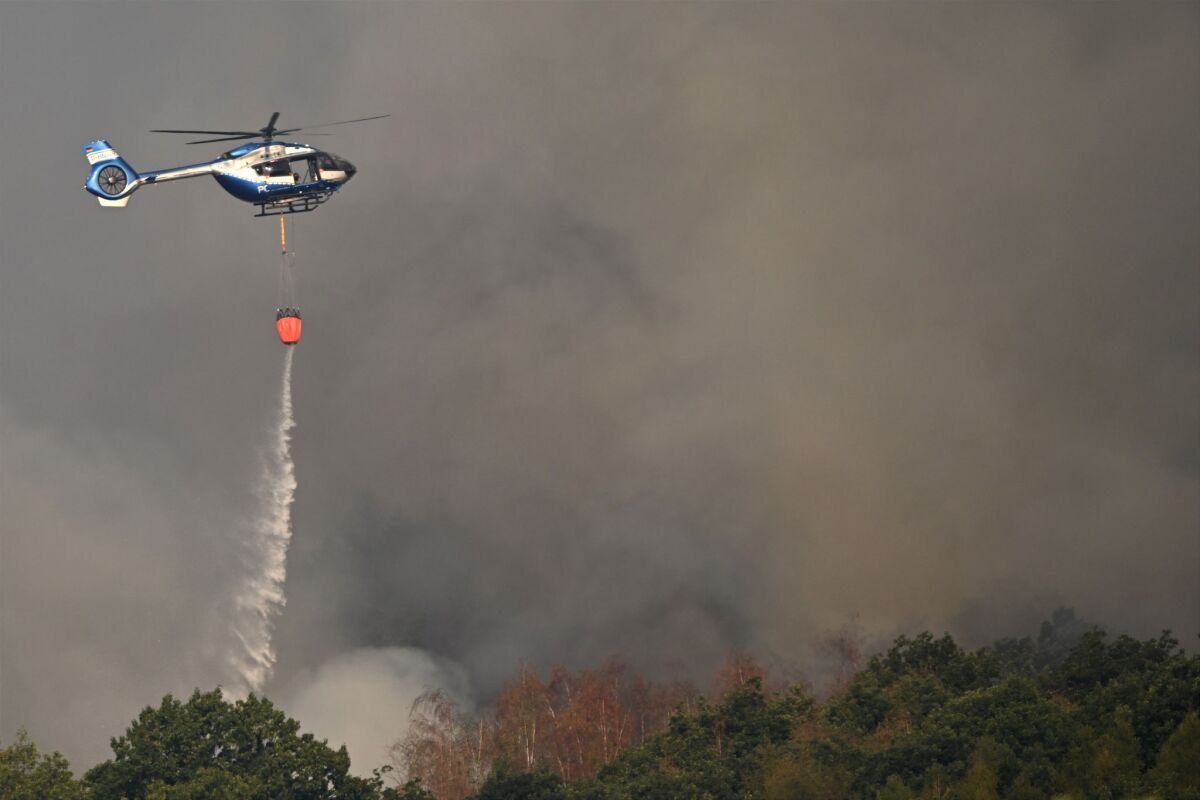 Tausende vor Waldbrand in Deutschland geflohen