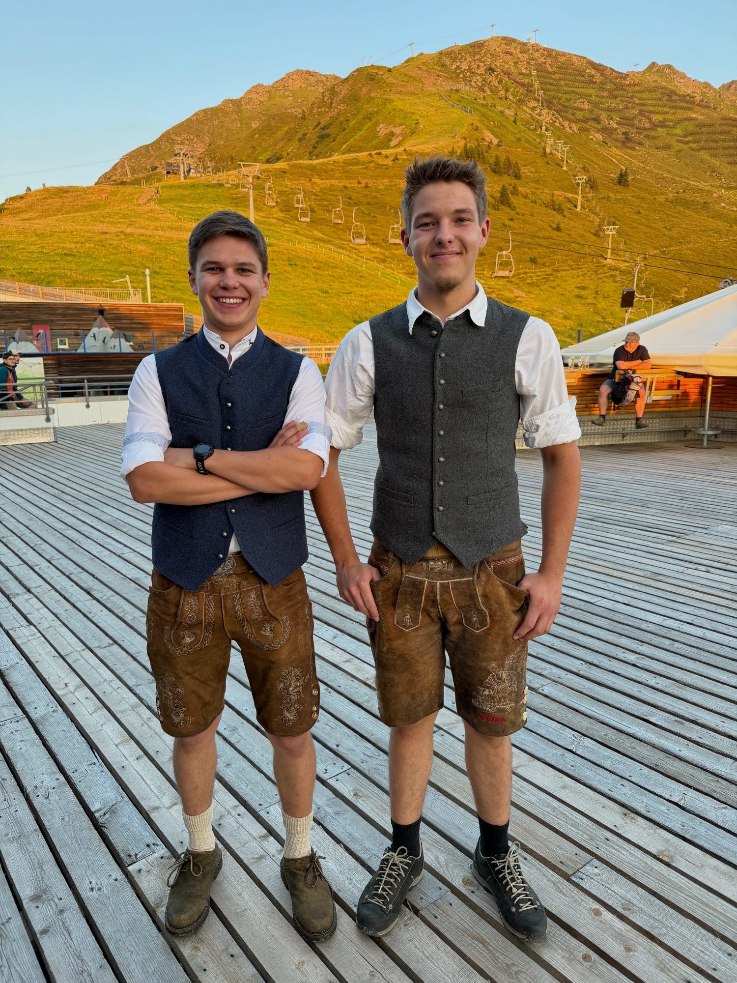 Tobias Mangard und Gabriel Lerch aus St.Gallenkirch