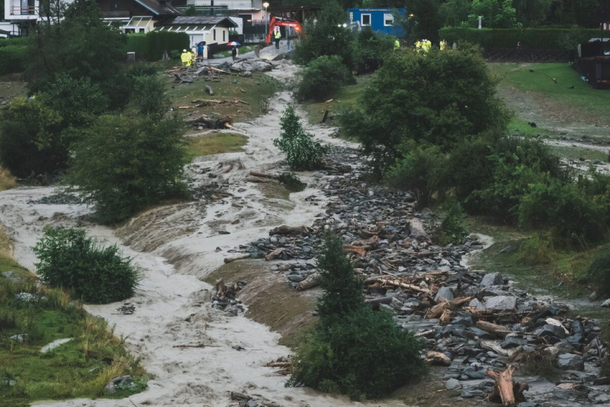 Heftige Unwetter im Westen von Österreich