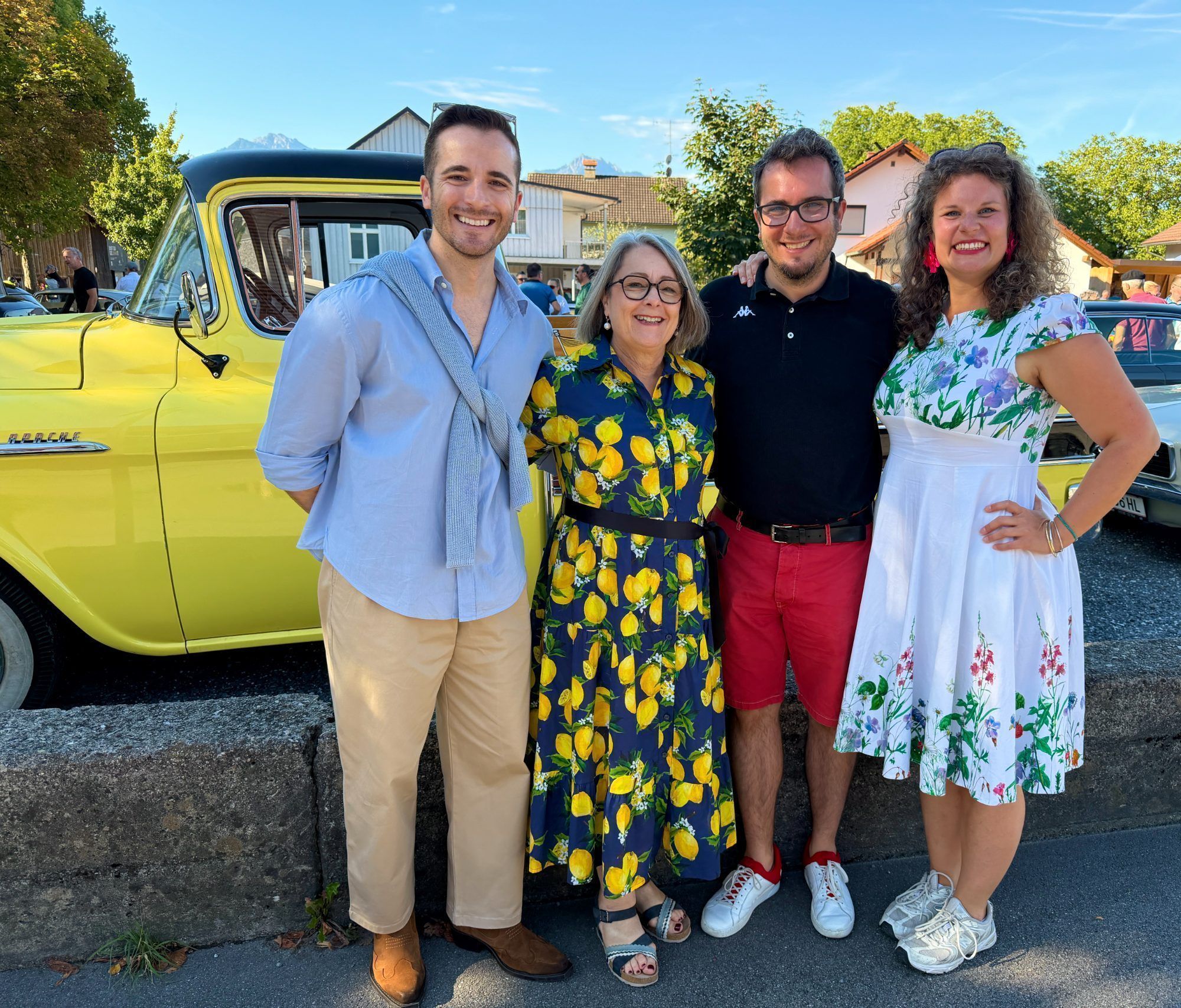 Ok-Team mit David, Beate, Benjamin und Eva Schuler