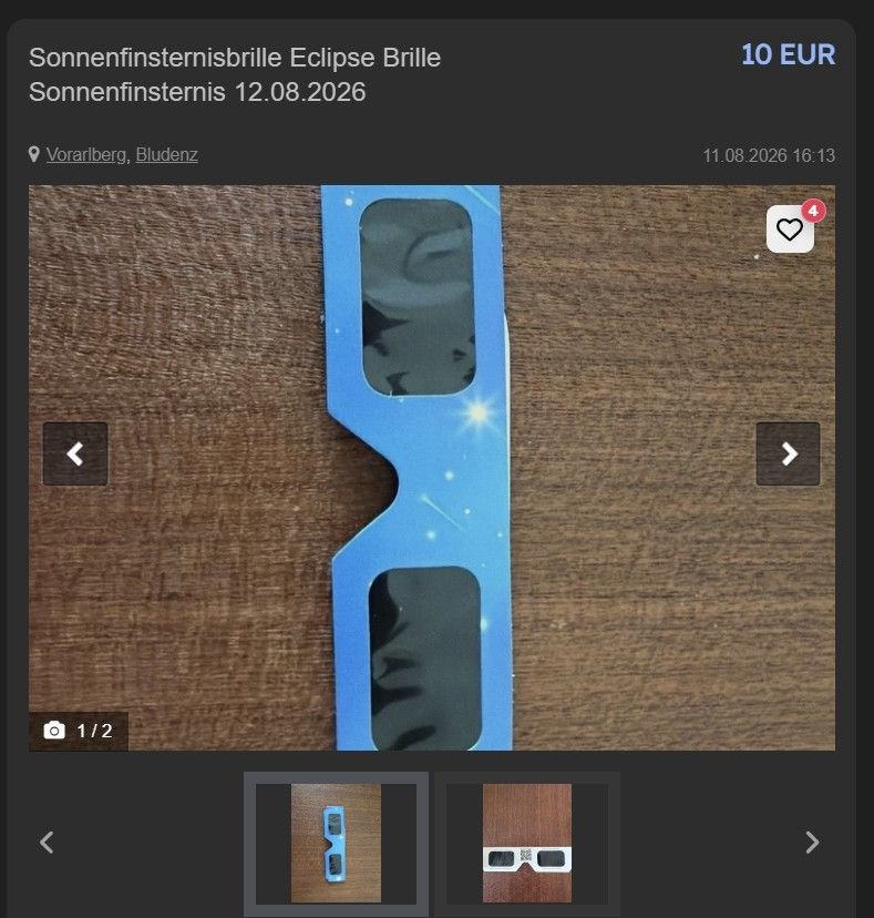 Sonnenfinsternisbrillen: Welche absurden Preise jetzt teils verlangt werden