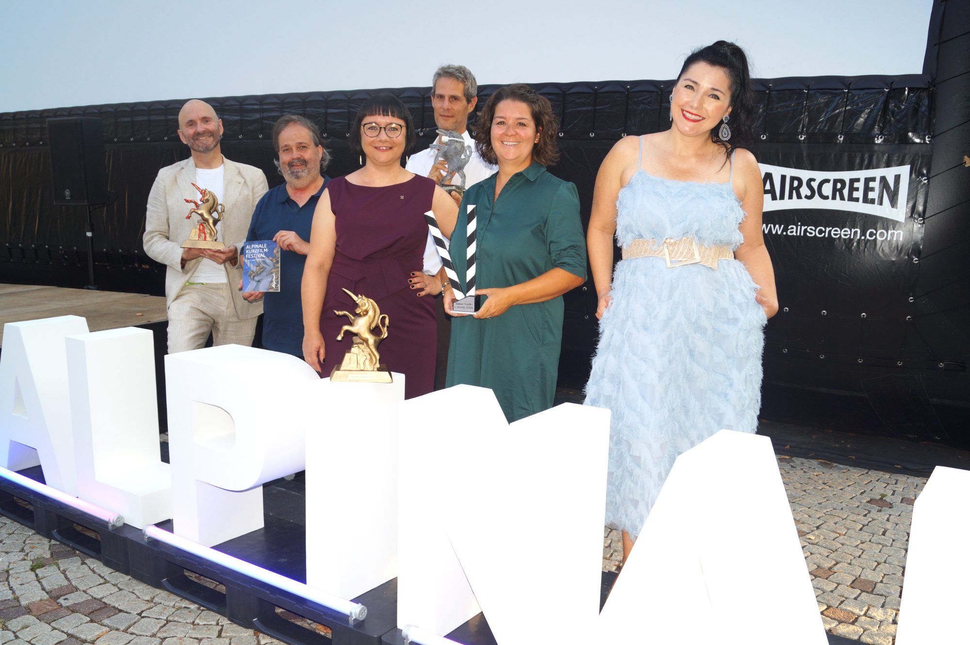 Das Team der Alpinale v. l. Jürgen Schacherl, Alexander Strolz, Manuela Mylonas, Andreas Künz, Martina Kulmitzer-Rabel und Rebekka Rinderer