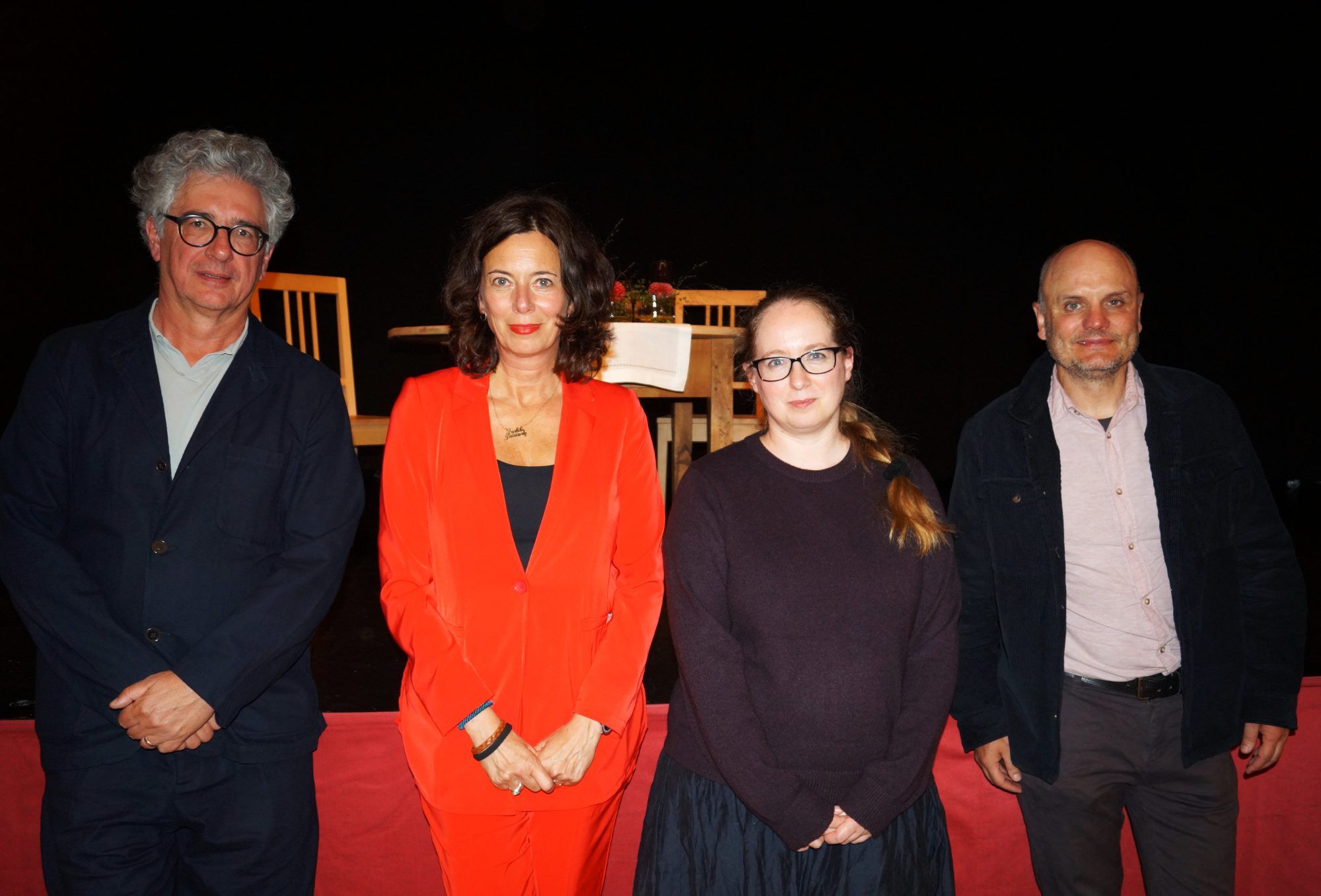 Jürgen Thaler, Eva Menasse, Sarah Wipauer und Historiker Georg Sutterlüty