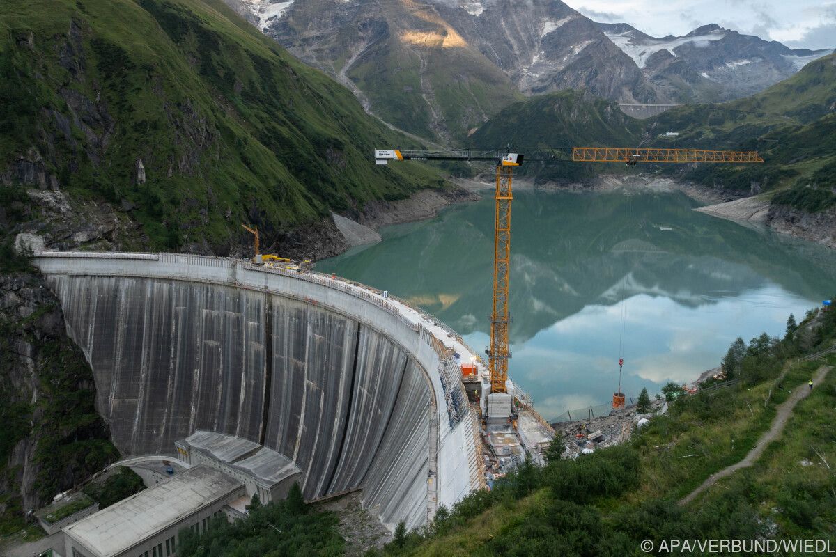 Verbund: Betonarbeiten für höhere Staumauer in Kaprun fertig