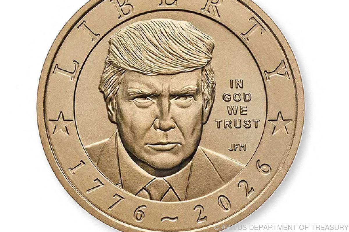 US-Präsident Trump prangt nun auch von Münzgeld