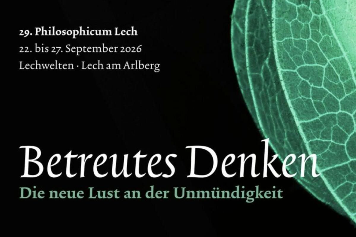 Lotter erhält "Tractatus"-Preis des Philosophicum Lech