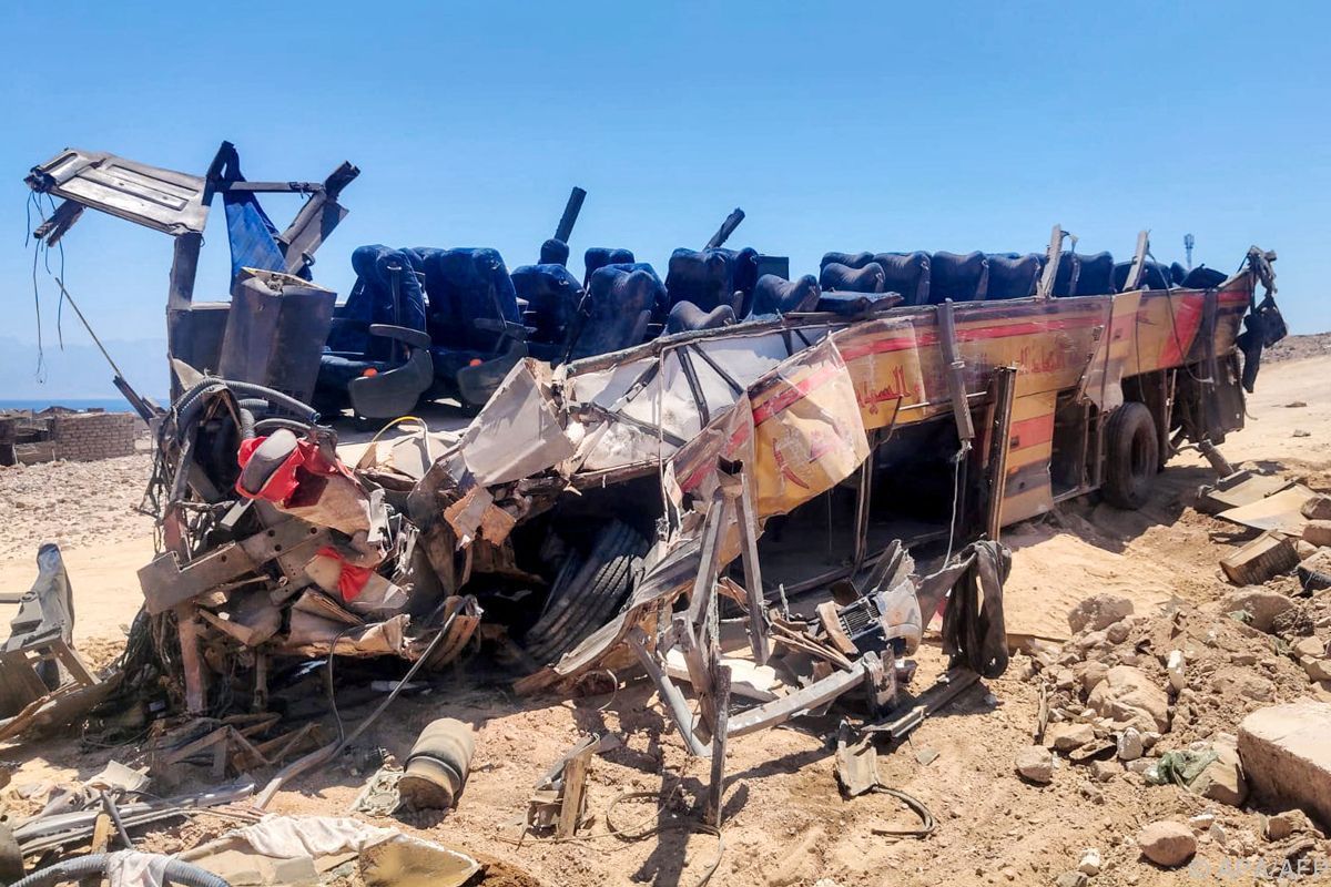 22 Tote bei Busunglück auf Sinai-Halbinsel