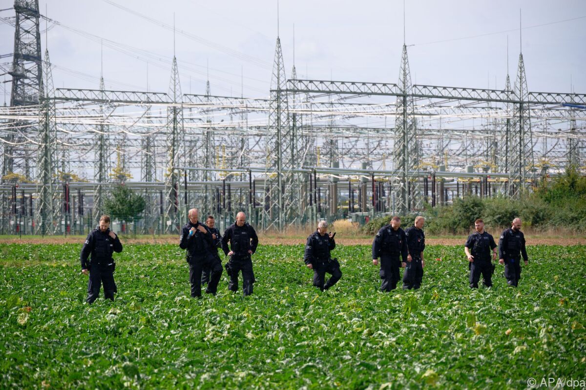 Suche nach Verdächtigem von Strom-Sabotage in Deutschland