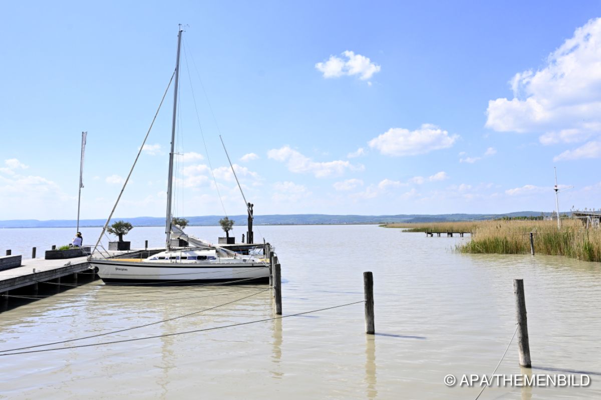 Neusiedler See: Wasserstand kratzt am Tiefstwert aus 2022