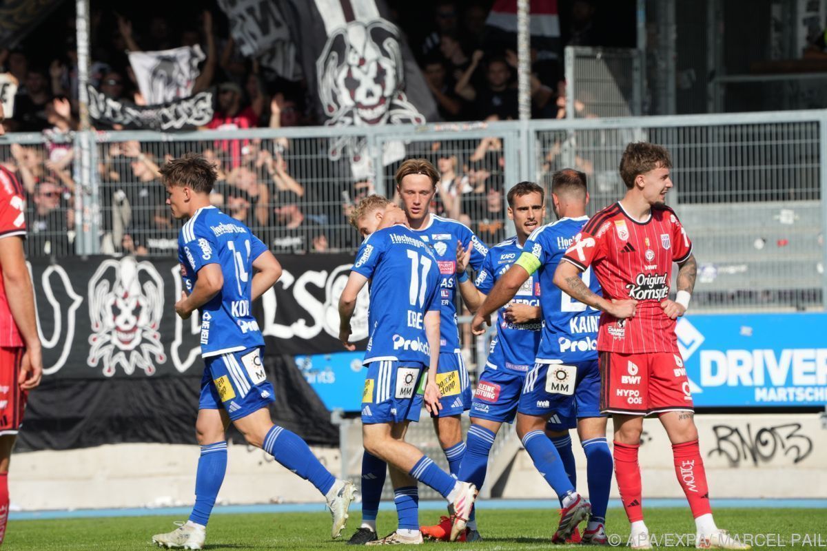 LASK erreicht nur 3:3 in Hartberg, Ried schlägt WAC 4:1