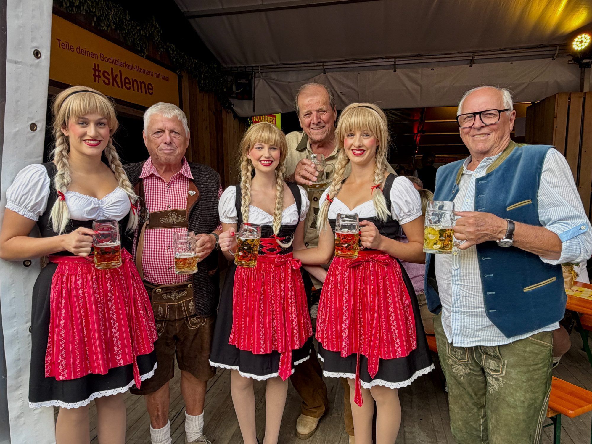 3 Schwestern mit Cebi, Albert und Günter