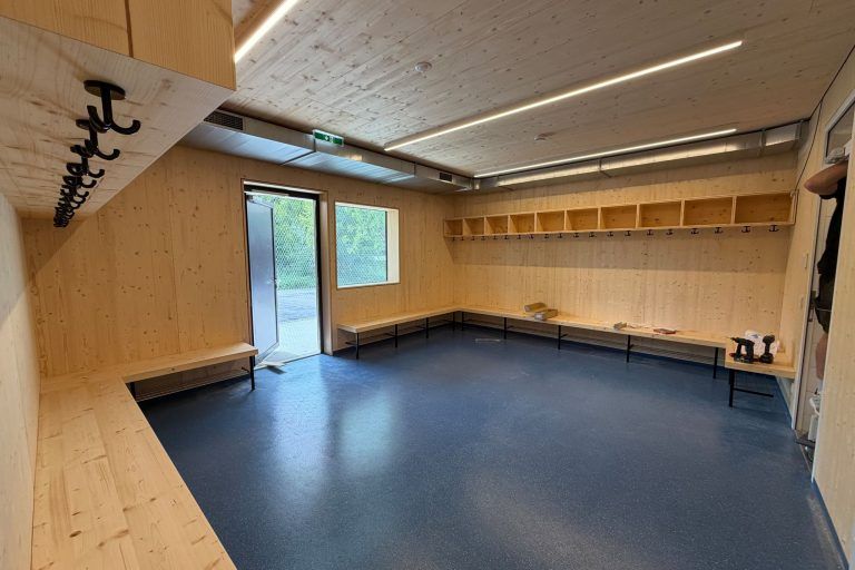 Sportheim Rohrbach Wiederaufbau