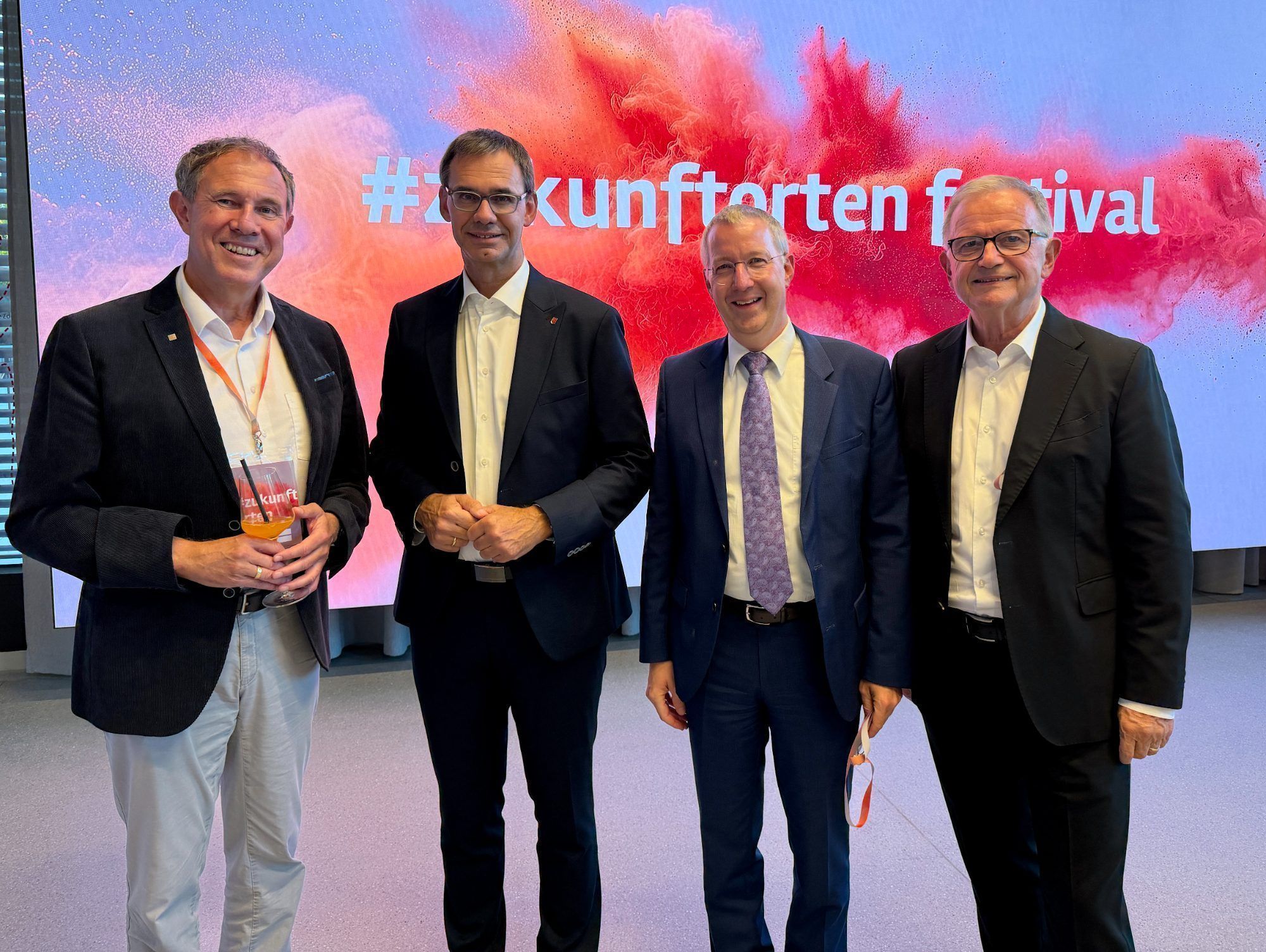 Christian Schützinger, LH Markus Wallner, Stefan Sausgruber und Karlheinz Kopf