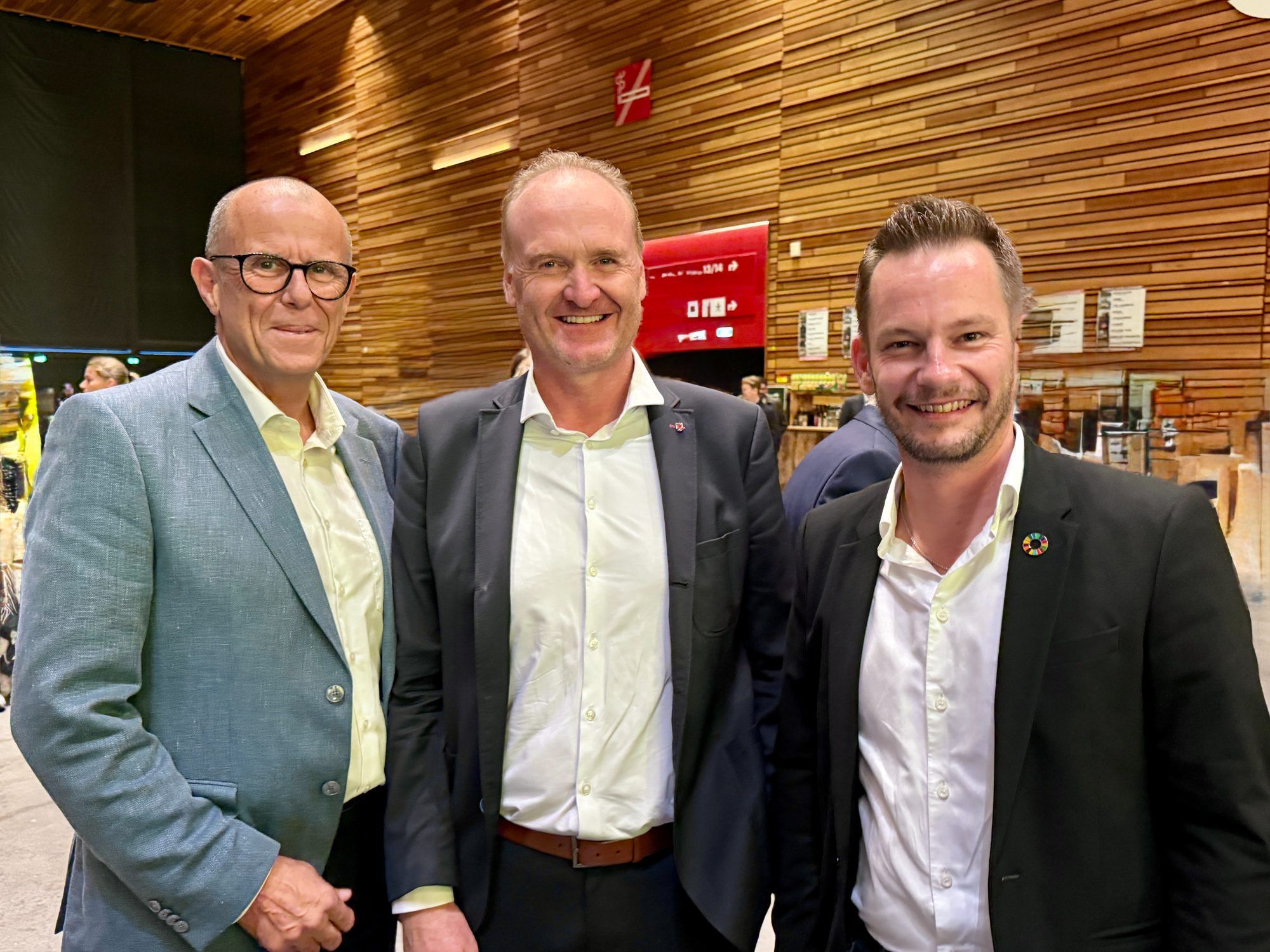 Die Bgm. Walter Gohm, Guido Flatz und Philipp Fasser