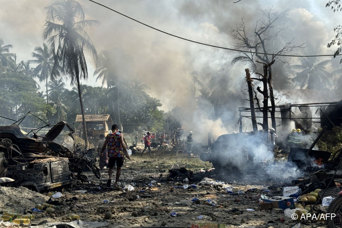 50 Tote bei Luft-Angriff in Myanmar