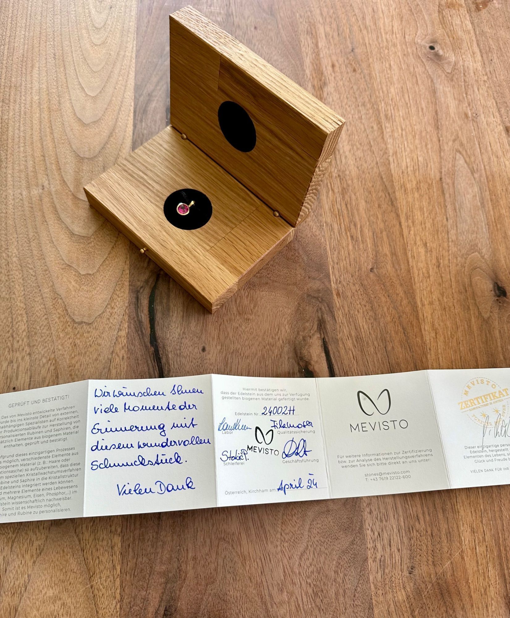 personalisierter Edelstein von MEVISTO
