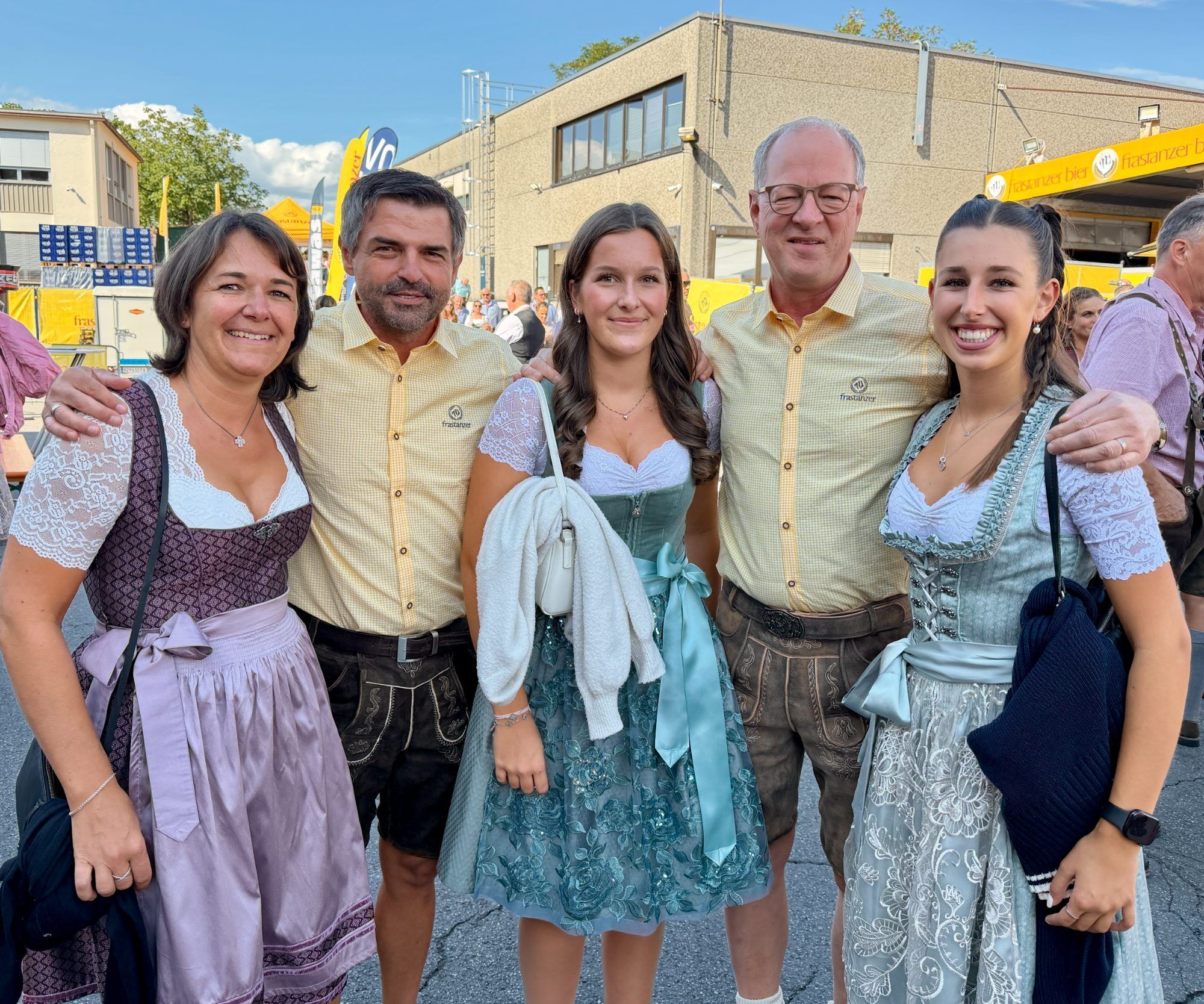 Manuela Welte, Markus Lins,Annalena Welte, Manfred Kräutler und Miriam Assmann