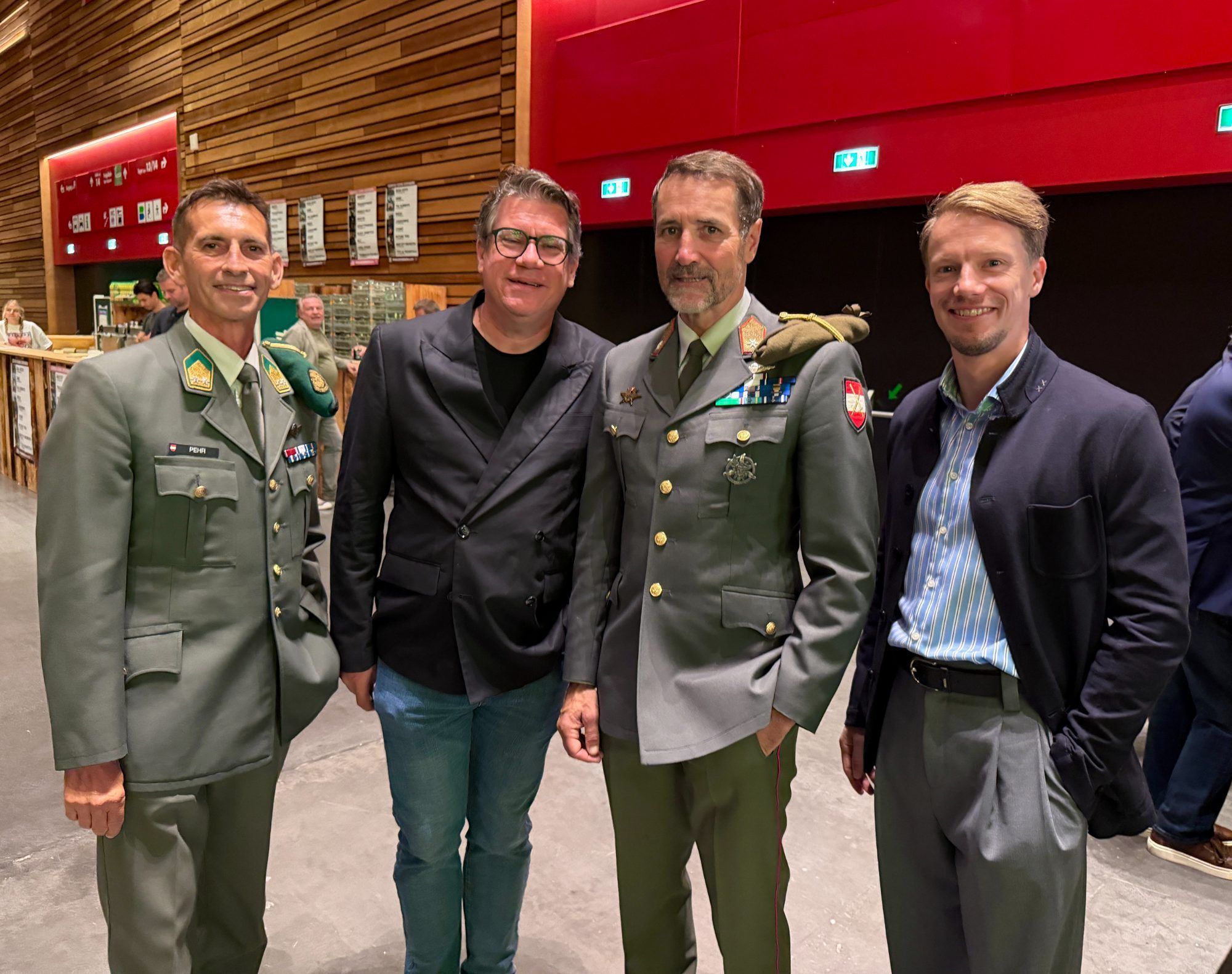 Alexander Pehr, Dieter Heidegger, Georg Dialer und Simon Kampl