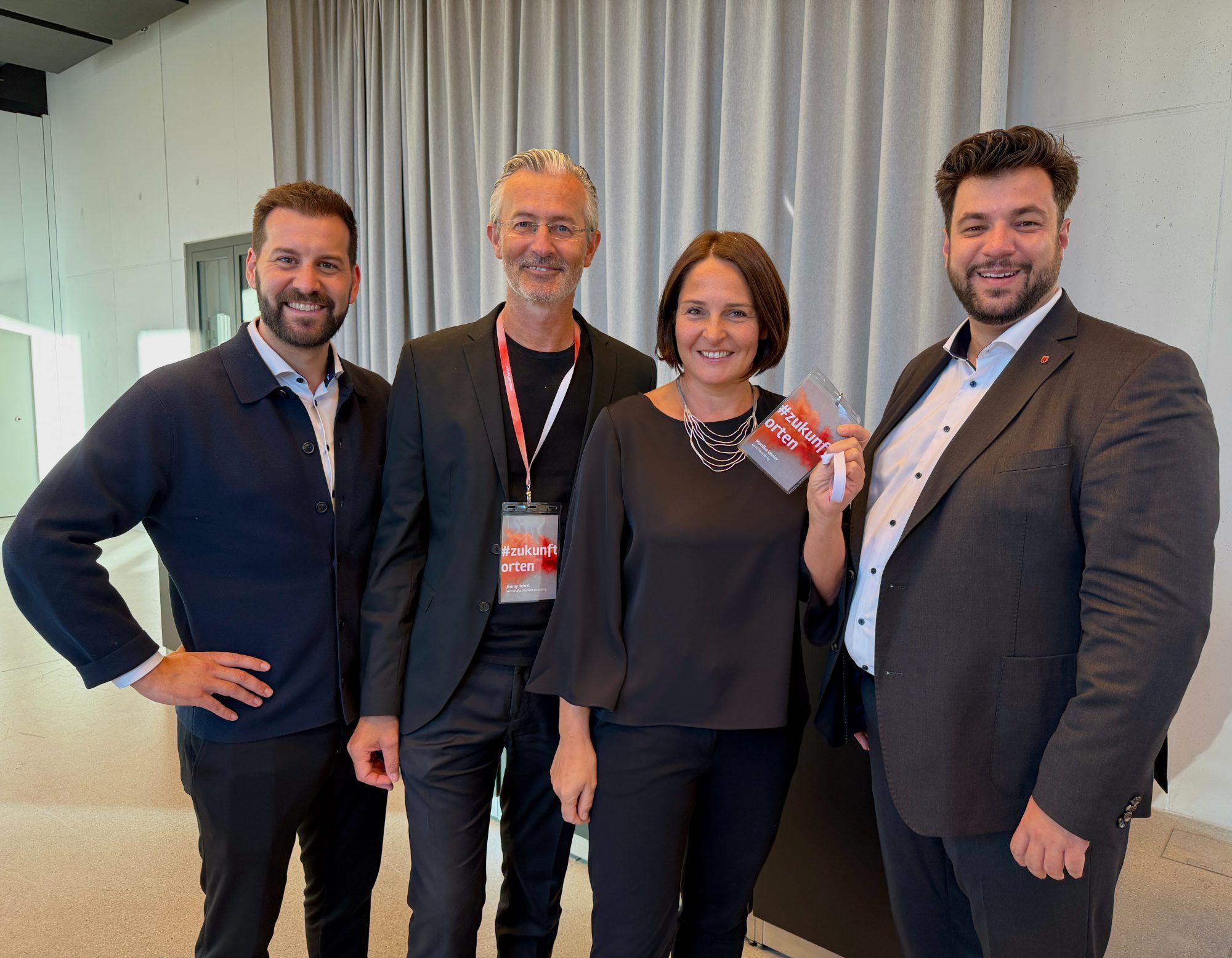 Simon Tschann, Jimmy Heinzl, Monika Vonier und Cenk Dogan