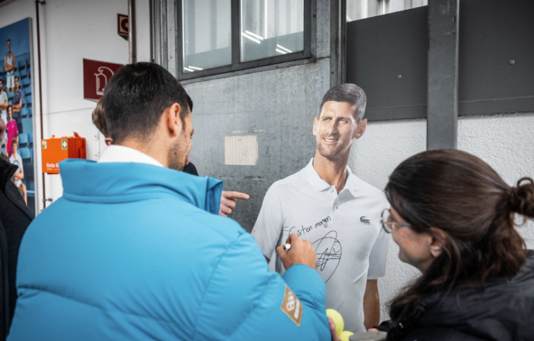 Novak Djokovic zu Besuch in Kennelbach