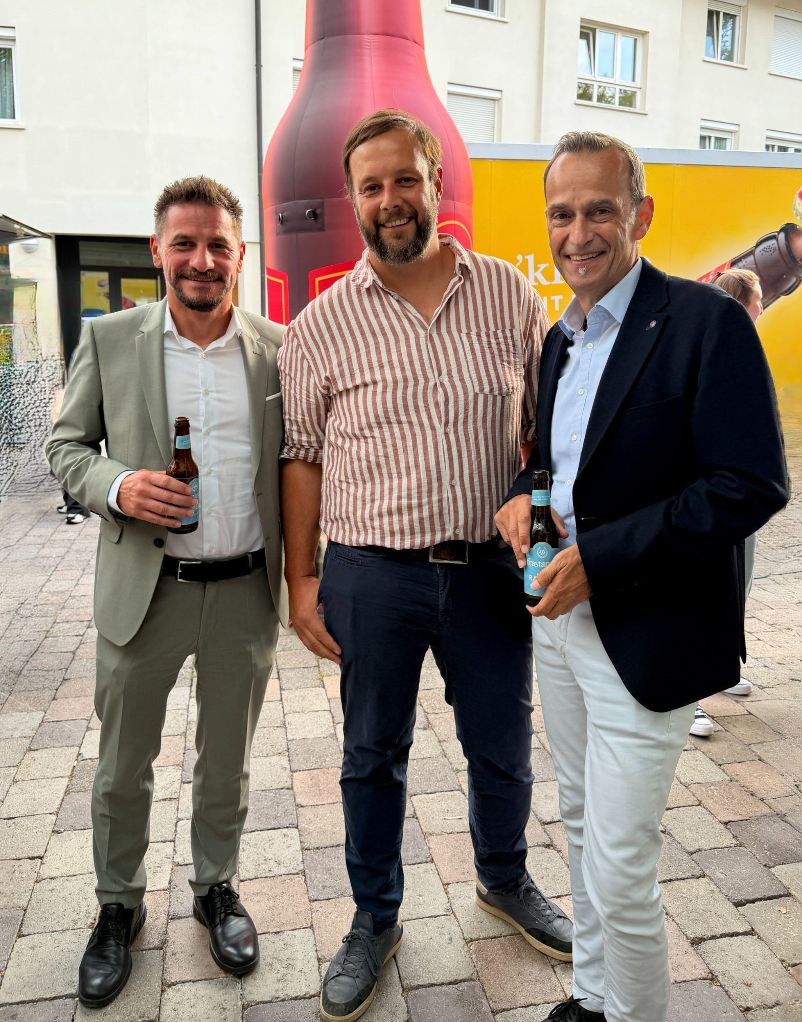 Christian Fiel, Matthias Lins und Markus Prünster