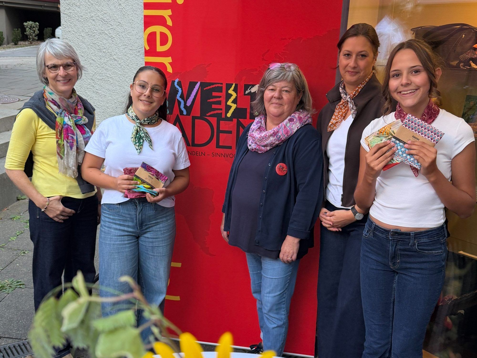 Beate Scheier, Klara, Angelika, Simone und Miriam