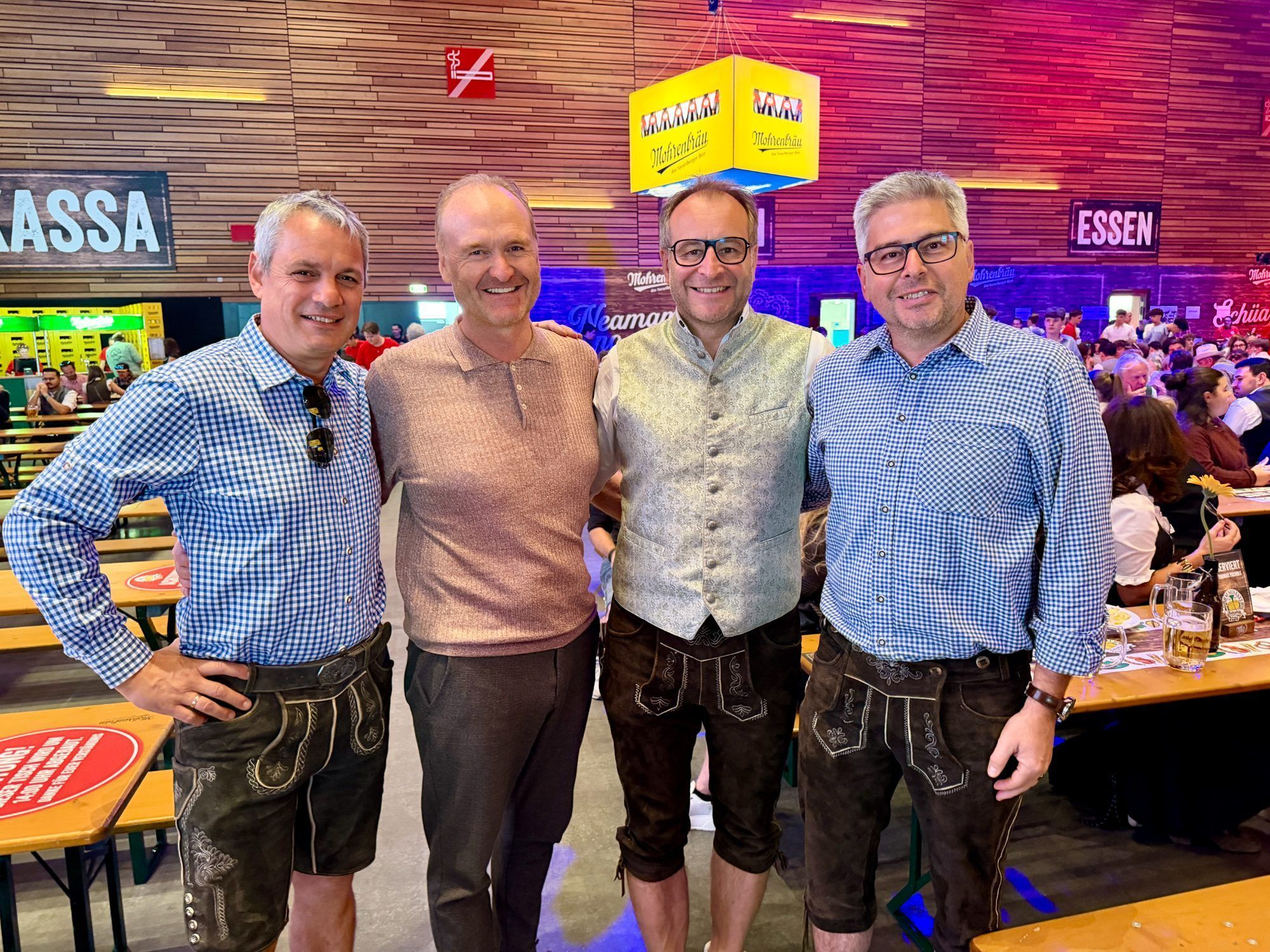 Joe Zangerl,Guido Flatz,Alexander Juen und Hanno Lecher