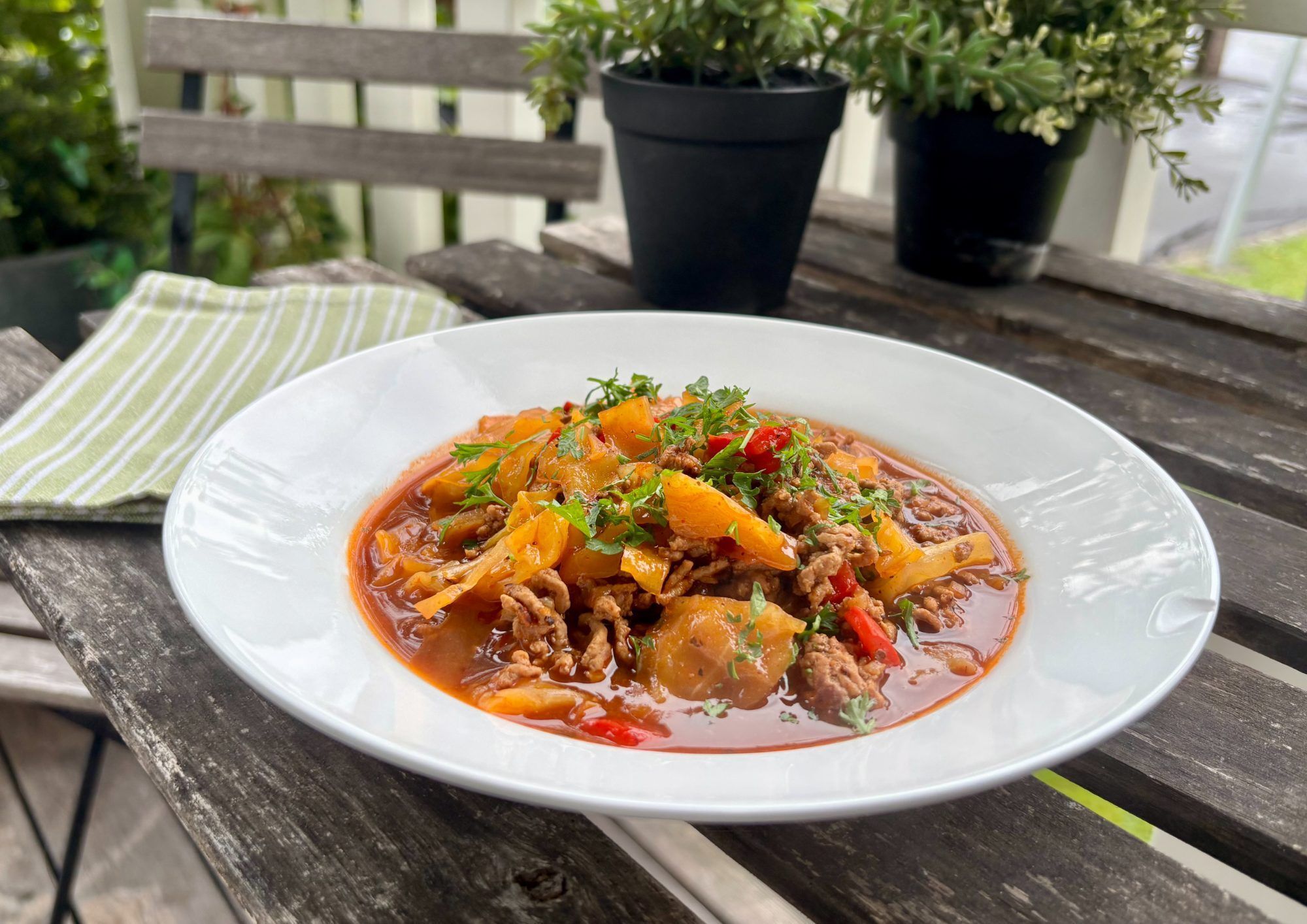 Hackfleisch-Krautpfanne