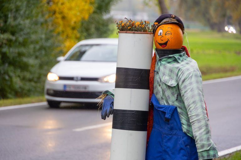 Kürbisschnitzen war gestern: Auf dem Martehof in Röthis wird an Halloween gemalt