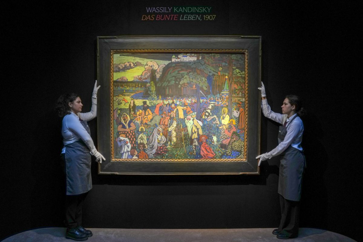 Millionensumme für Kandinsky-Werk "Das bunte Leben"