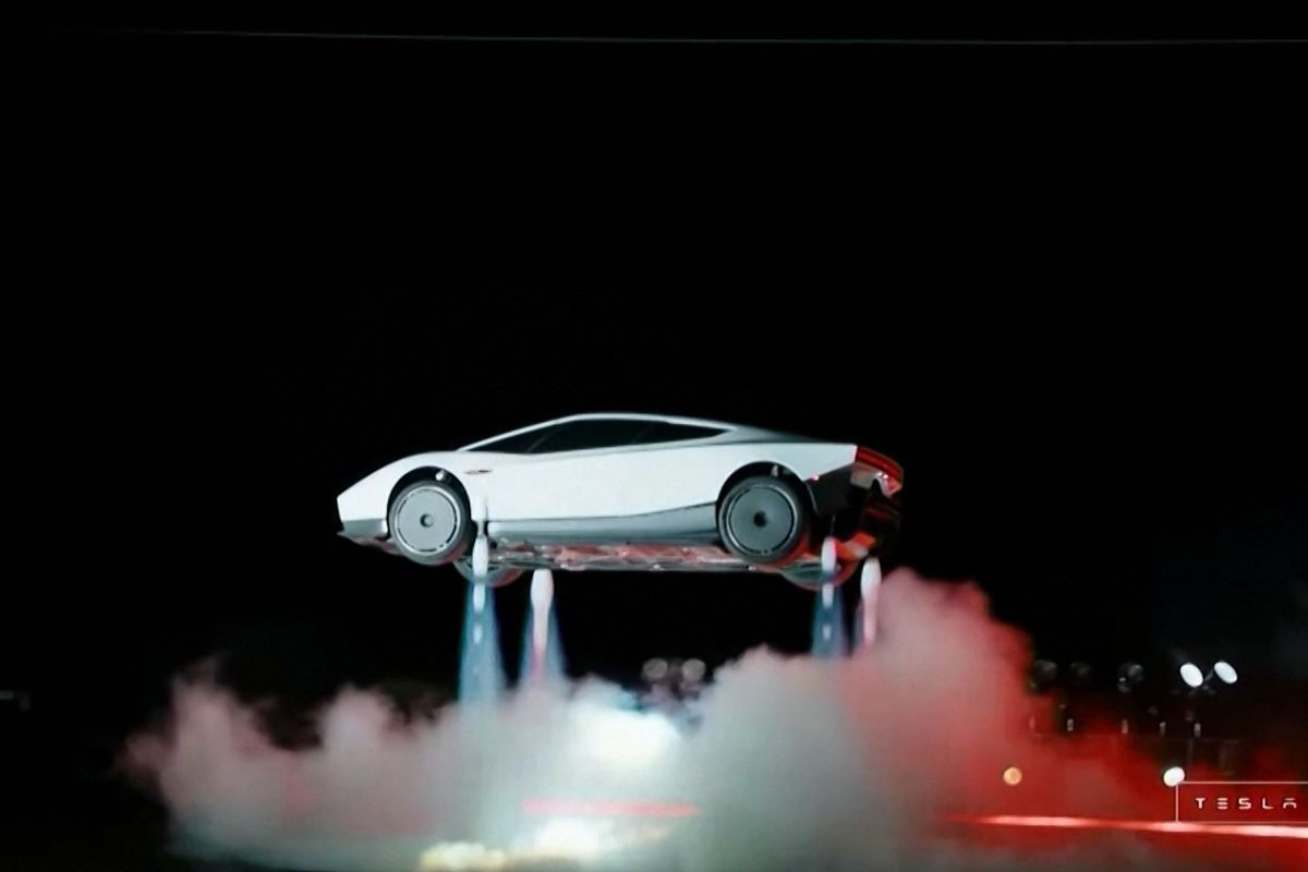 Fliegender Tesla-Roadster - "Vorschriften einhalten"