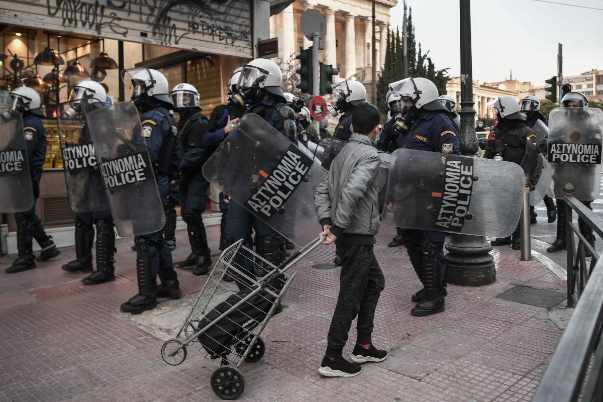 Großaufgebot der Polizei bei Streiks und Demos in Athen