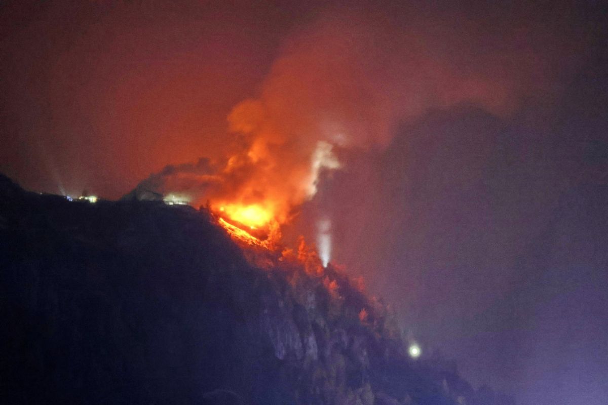 Großbrand im ehemaligen Nazi-Berghof in Berchtesgaden