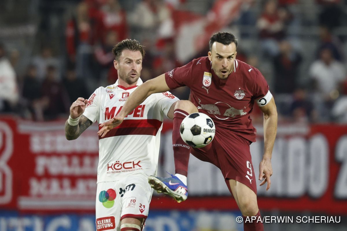 Salzburg nach 0:0 beim GAK Tabellenführer - Ried besiegt WSG
