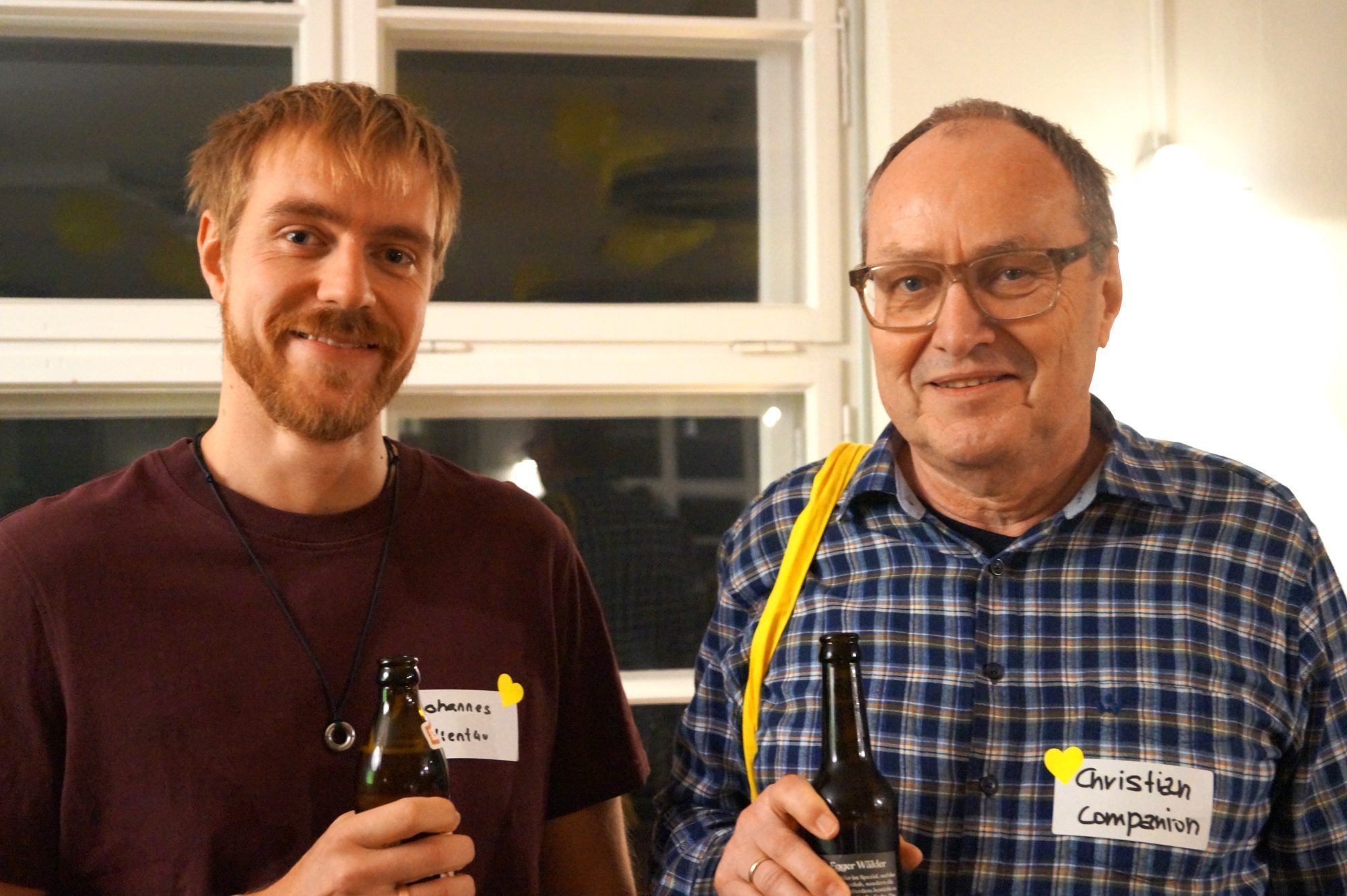 Johannes Bereuter (SAP-Entwicklung) und der Coach für Persönlichkeitsentwicklung Christian Companion