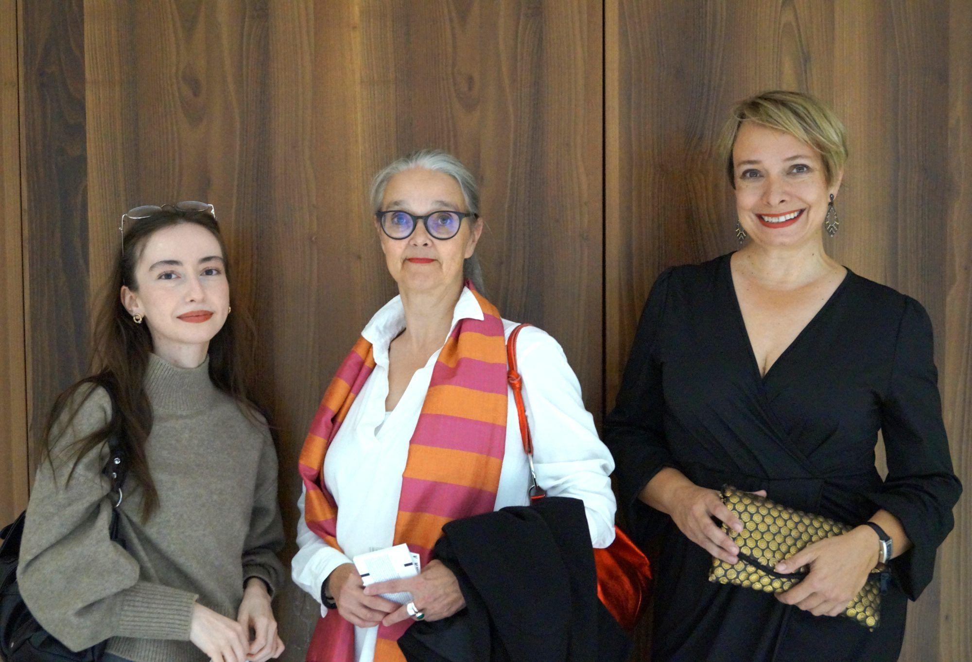 Byat Solsaeva, Anita Niegelhell und Petra Klose vom Jüdischen Museum