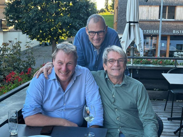 Gerhard Fehr, Christian Seiler und Boris Marte in Hittisau, September 2025
