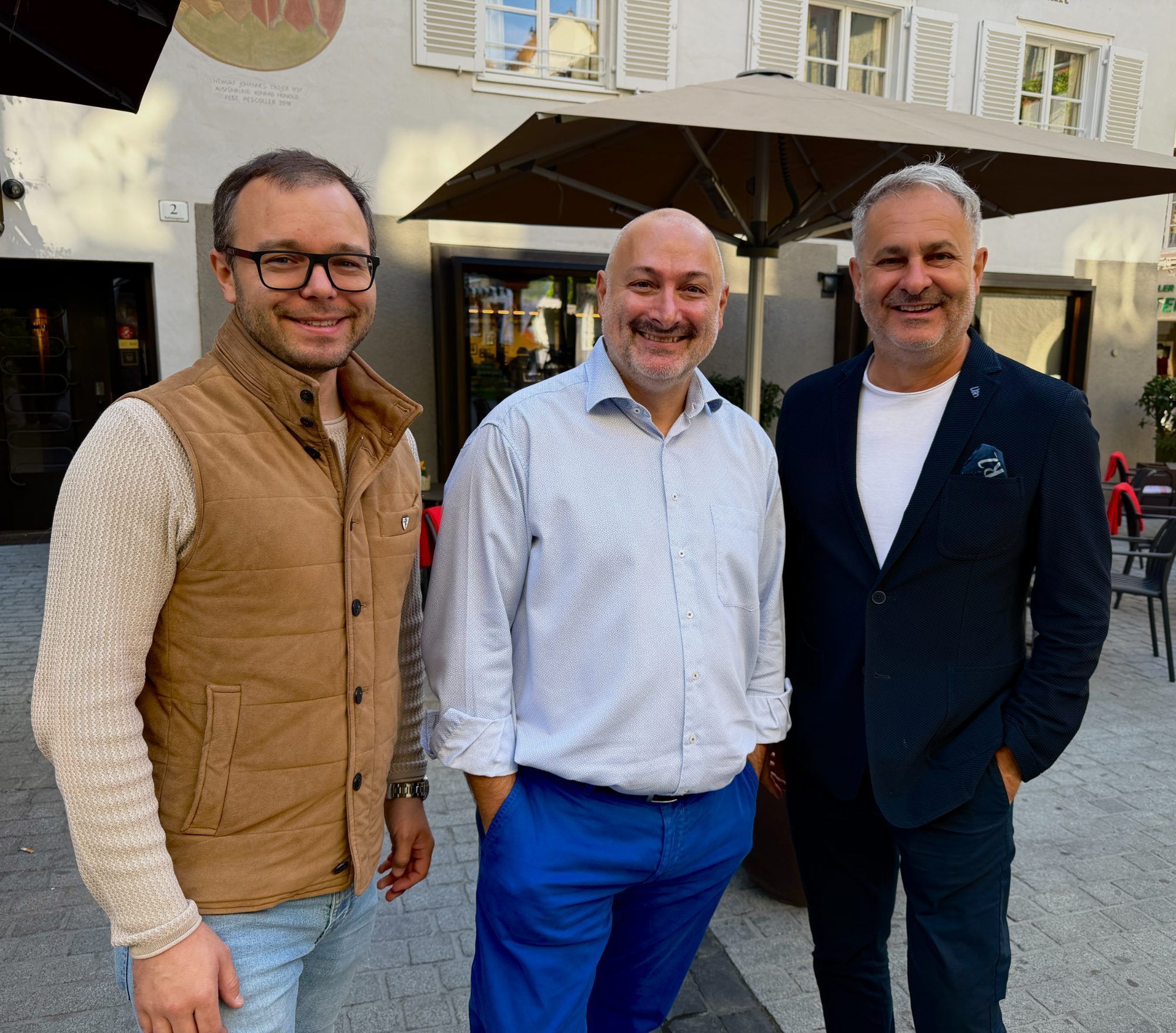 Auch begeistert. Andreas Fritz-Wachter, Daniel Fischer und Joachim Ganahl