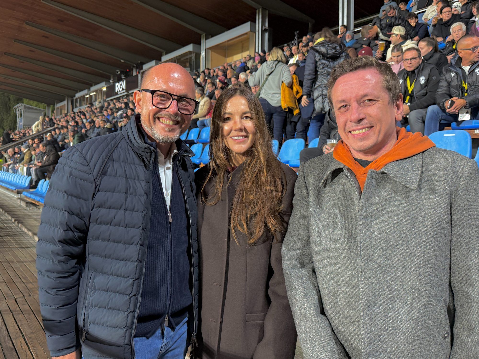Bgm.Michael Ritsch, Elena Lazarchuck und Joachim Mangard.