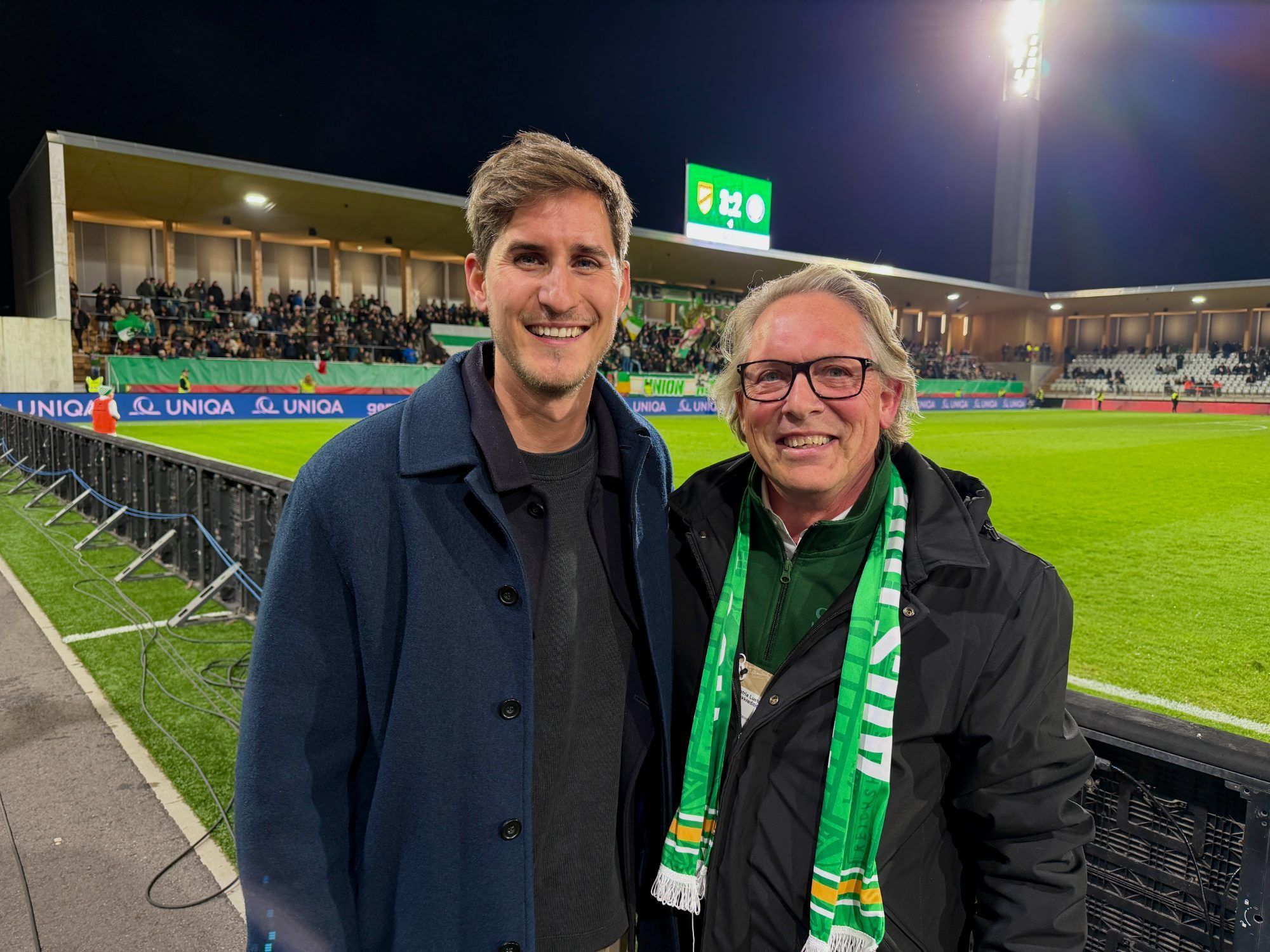 Große Freude bei Valentin Drexel und Christoph Wirnsperger.