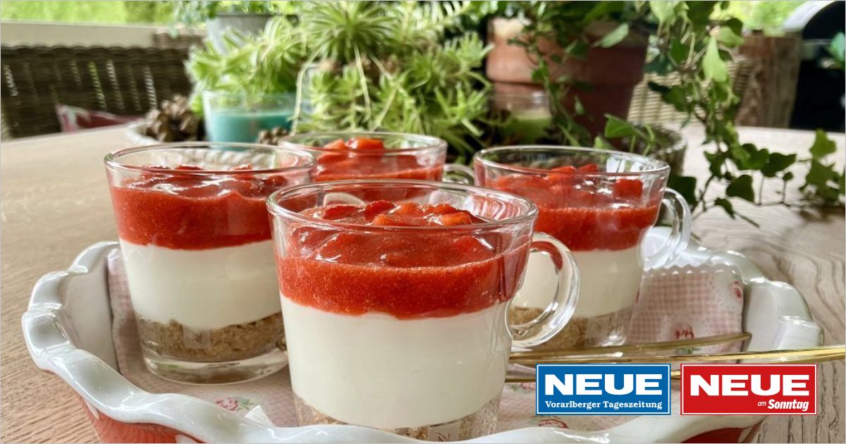 No-bake-Cheesecake mit Erdbeeren im Glas - NEUE Vorarlberger ...