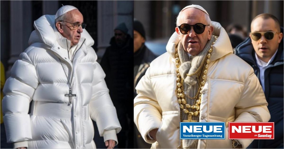 KI-Fotos zeigen Papst in außergewöhnlicher Mode - NEUE Vorarlberger